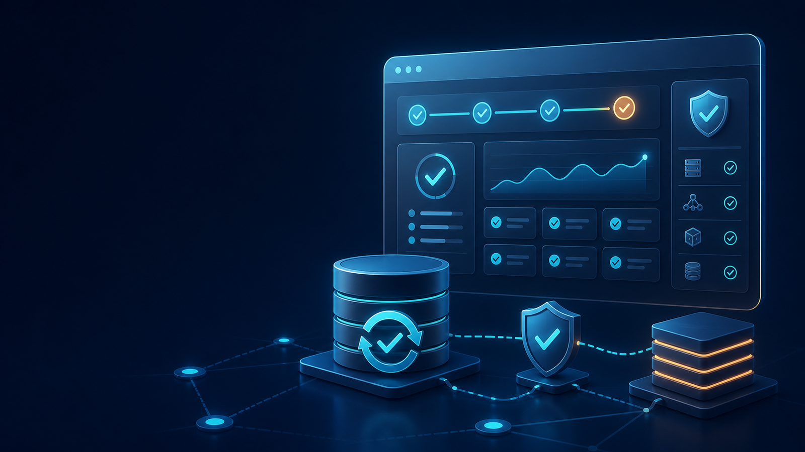 When an OpenClaw Upgrade Breaks the Dashboard: A Backup-First Recovery Guide Illustration of an OpenClaw dashboard, database migration, shield, and private network recovering after an upgrade