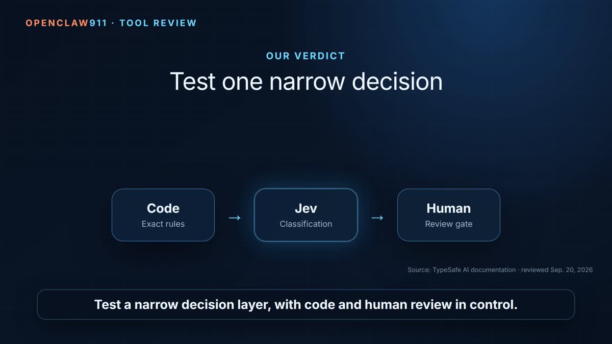 Should OpenClaw Use Jev? A Practical Review and Read-Only Test Plan openclaw911.com 1789925493