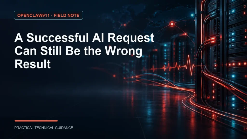 A Successful AI Request Can Still Be the Wrong Result
