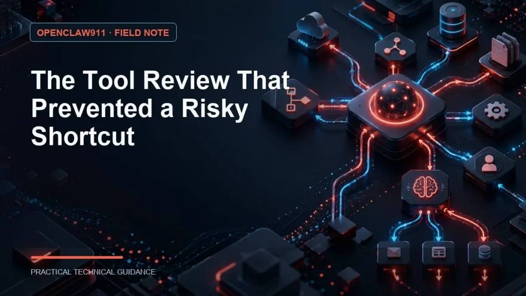 The Tool Review That Prevented a Risky Shortcut